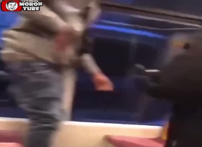 Video :When he asks a man to put out his marijuana on the tram, he gets assaulted